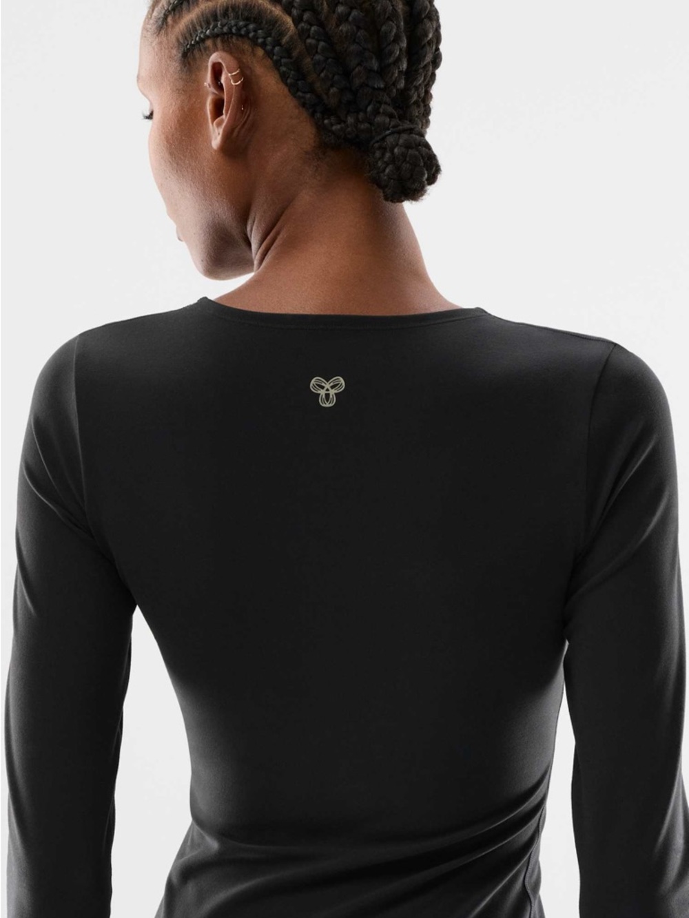 Women's Black Long Sleeve Butter Top